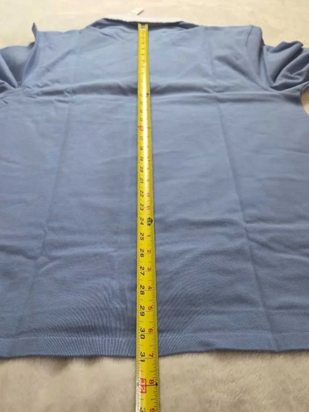 New L Tall J.Crew rugby shirt with striped oxford collar blue longsleve polo LT